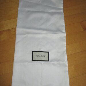 Gucci White Satin Dust Bag